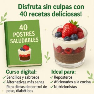 40 POSTRES SALUDABLES !!!