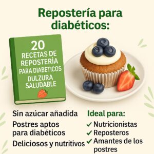 REPOSTERIA PARA DIABETICOS, DULZURA SALUDABLE!!!