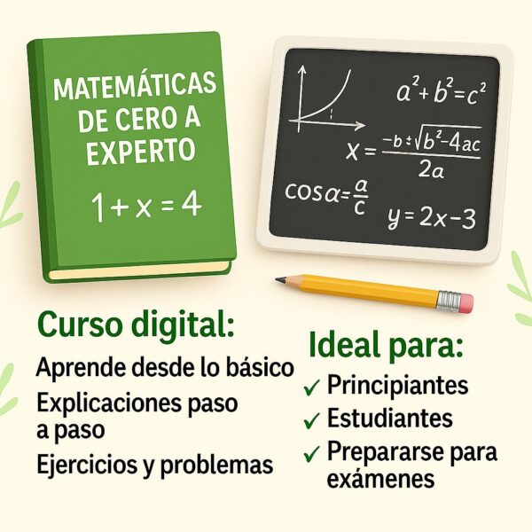 LIBRO DE MATEMATICAS DE CERO A EXPERTO!