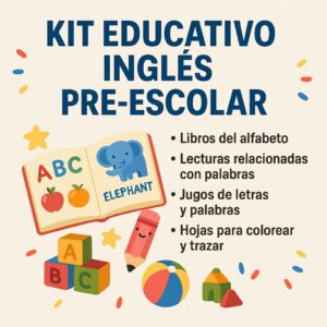 KIT EDUCATIVO INGLES PRE-ESCOLAR