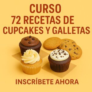 CURSO 72 RECETAS DE CUPCAKES Y GALLETAS